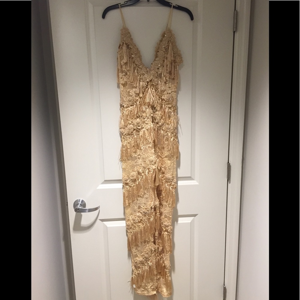 Rihanna inspired fringe jumpsuit size M